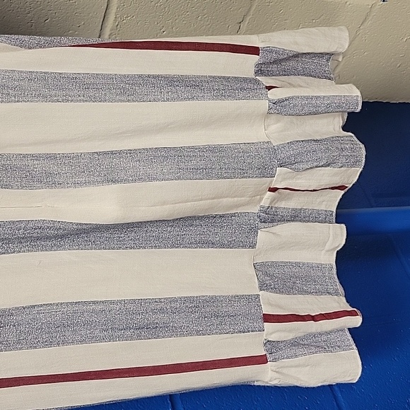 BOHO chic striped wrap dress by Simplee size large - Picture 15 of 16